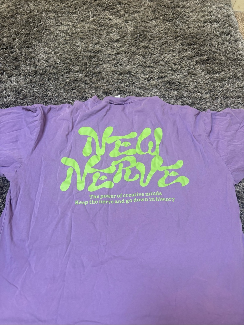 H&M Lavender Crewneck Tee with Subtle Pink Hue